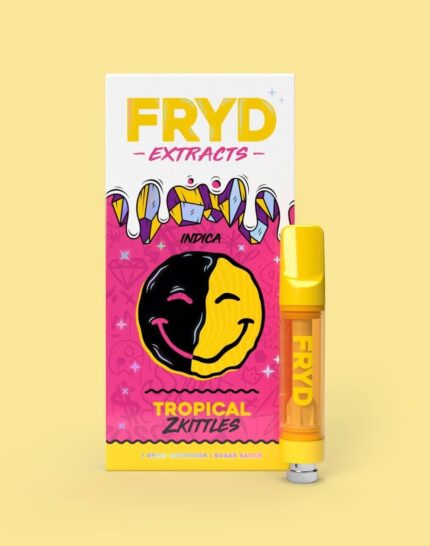 Tropical Zkittles Fryd Carts – 85% THC – Indica Vape Cartridge